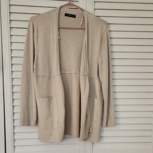 Zara Light Beige Open Cardigan